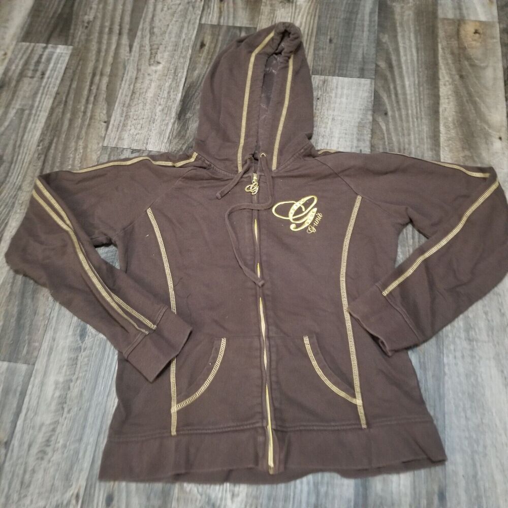 G Unit hoodie Women’s XL Brown And Gold Y2k Hiphop 50 Cent